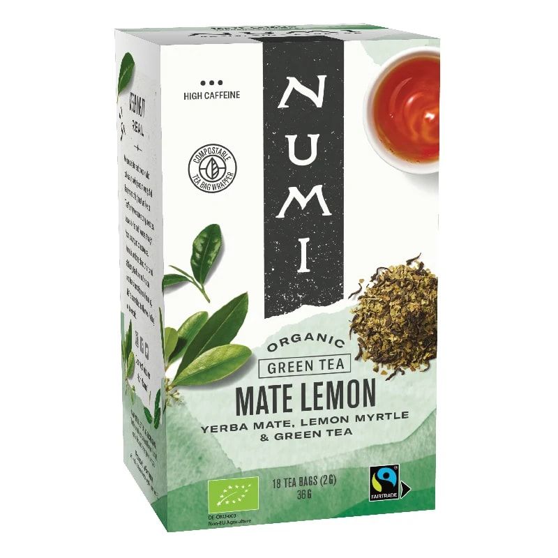 Thé avec mélange de yerba mate, myrte de citron et thé vert bios 
