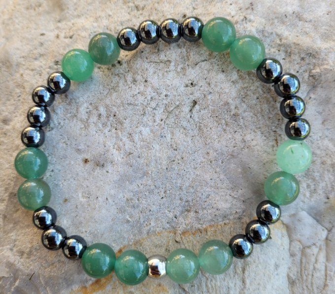 bracelet-aventurine-verte-hematite