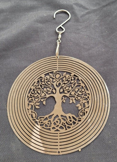 Mobile arbre de vie en acier inoxydable 15 cm