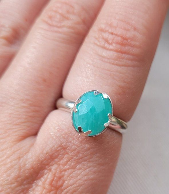 bague-amazonite-et-argent