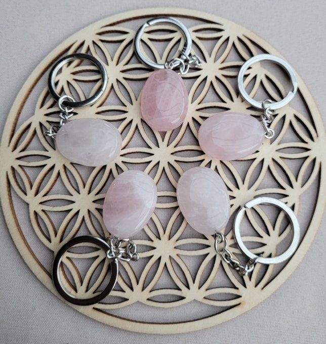 porte-clefs-quartz-rose