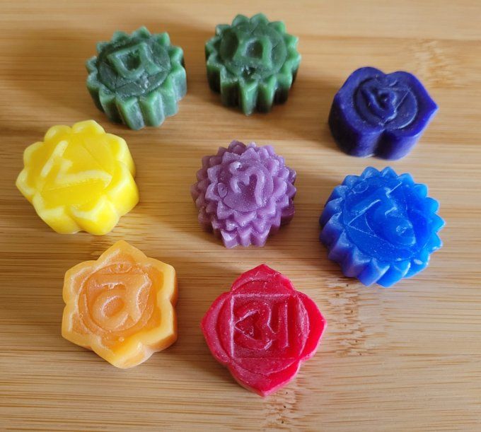 Fondants parfumés 7 chakras +1 en cadeau