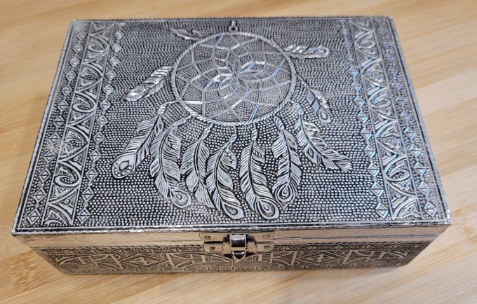 Coffret pour bijoux, pierres, tarots etc...  Attrape rêves 
