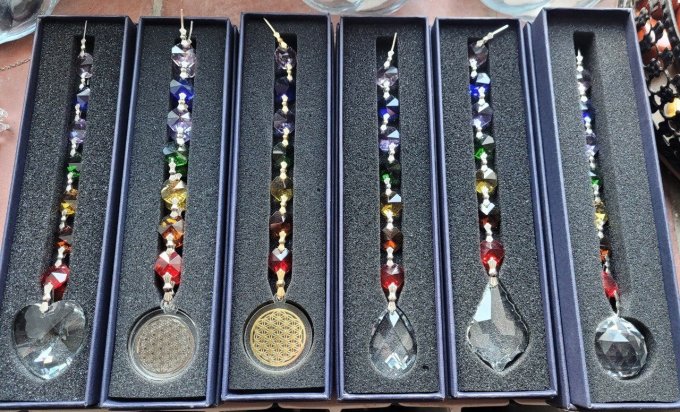 Graine Amrita en cristal attrape soleil 7 chakras