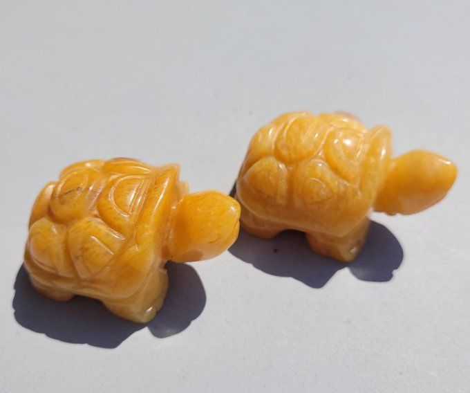 Tortue en Aventurine jaune