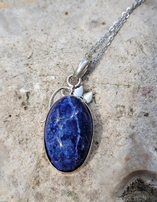 Pendentif En Lapis Lazuli et argent
