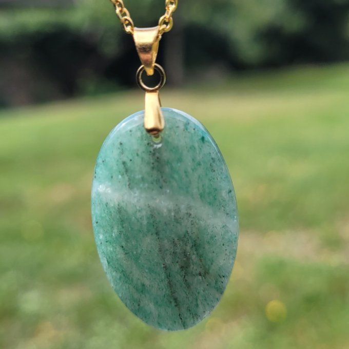 Pendentif Aventurine verte 