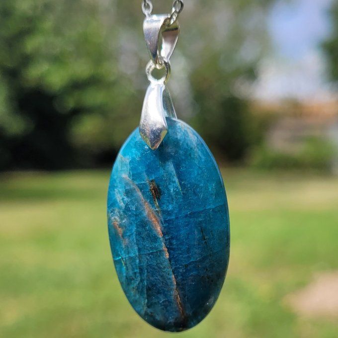 Pendentif Apatite bleue