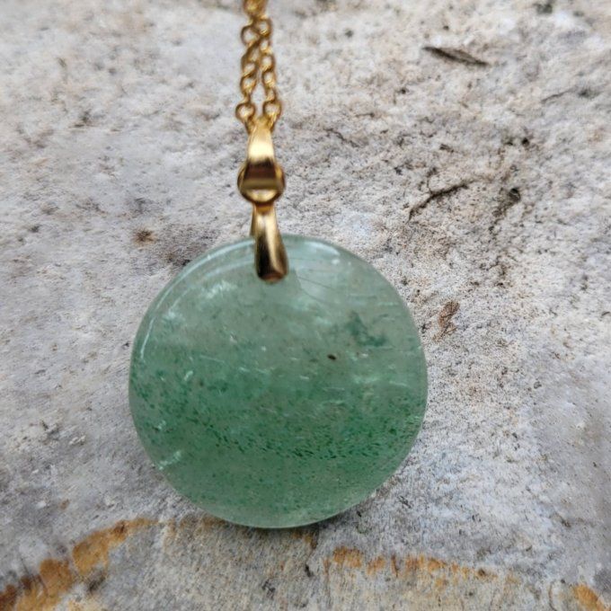 Pendentif Aventurine verte 