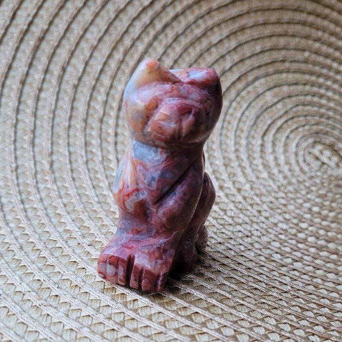 Chat en Agate Crazy Lace