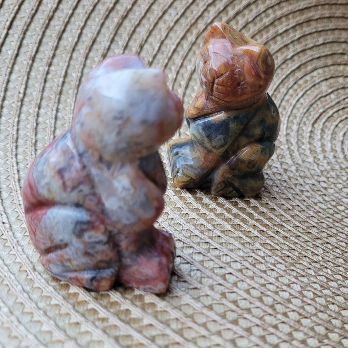 Chat en Agate Crazy Lace