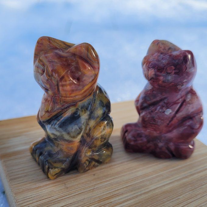 Chat en Agate Crazy Lace