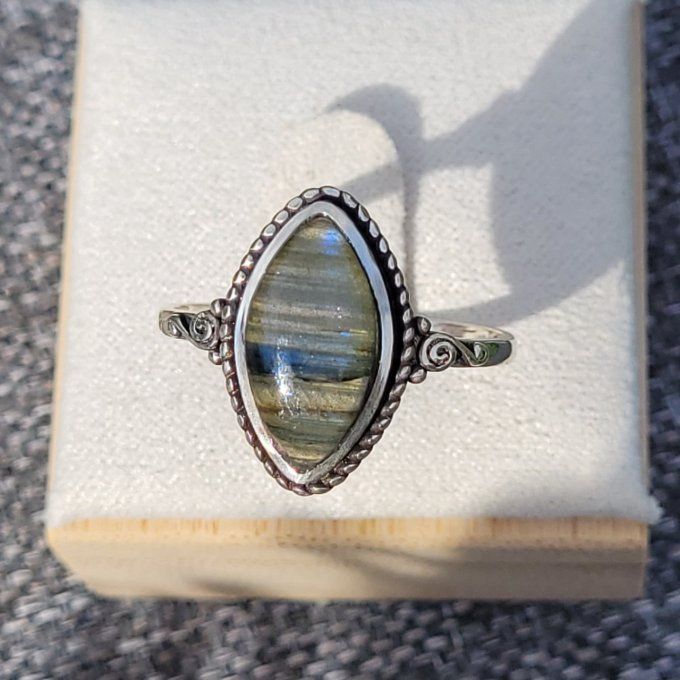 Bague en Labradorite et argent 925