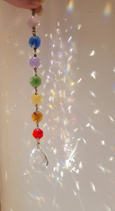 Graine Amrita en cristal attrape soleil 7 chakras