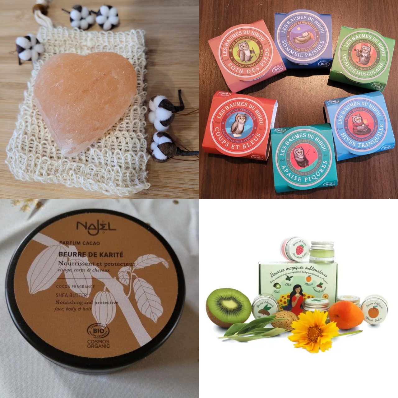 Produits naturels et bios visage et corps