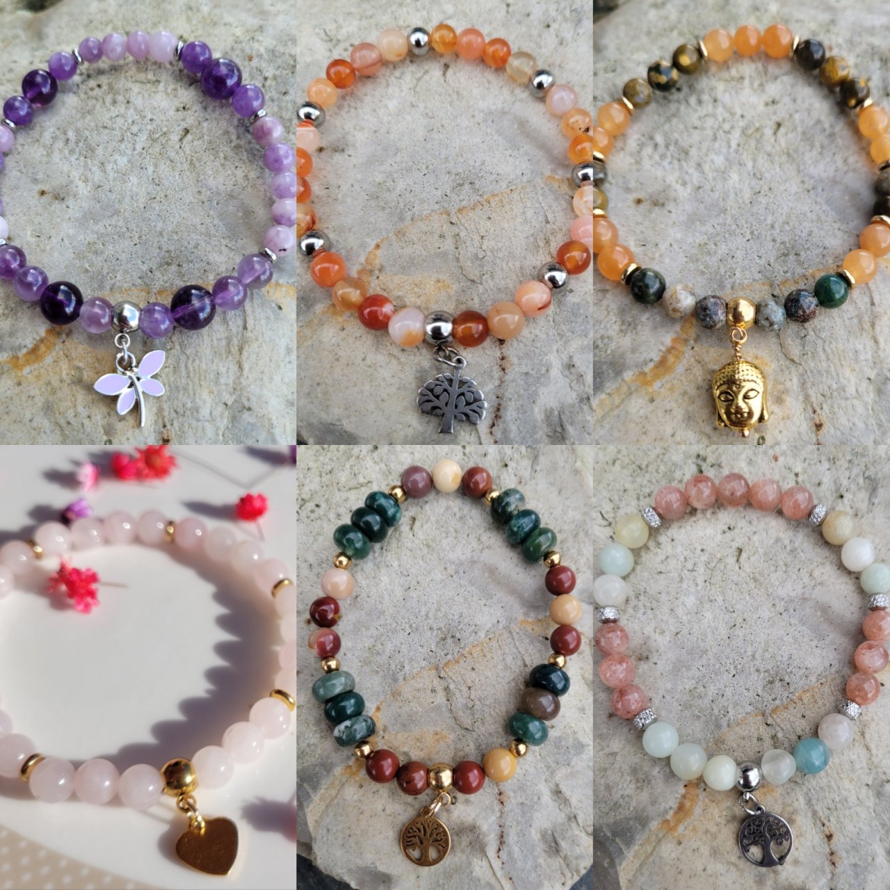 Bracelets en pierres