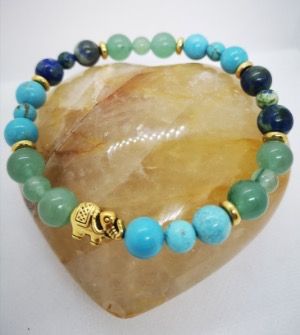 Aventurine verte, Turquoise, Azurite